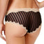 HEIDI by Heidi Klum Black/Toasted-Almond Mesh and Lace Striped Hipster