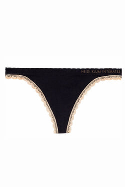 HEIDI by Heidi Klum Black/Toasted-Almond Seamless Thong thumbnail 3