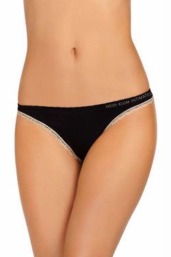 HEIDI by Heidi Klum Black/Toasted-Almond Seamless Thong thumbnail 1