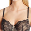 HEIDI by Heidi Klum Black & Toasted Almond Natural French Lace Underwire Bra