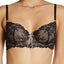 HEIDI by Heidi Klum Black & Toasted Almond Natural French Lace Underwire Bra