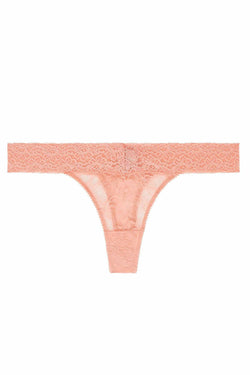 HEIDI by Heidi Klum Candlelight-Peach Stretch-Lace Thong thumbnail 2