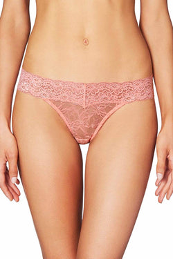 HEIDI by Heidi Klum Candlelight-Peach Stretch-Lace Thong thumbnail 1