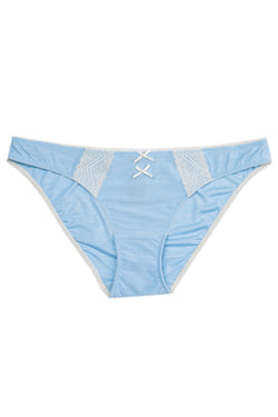 HEIDI by Heidi Klum Cerulean-Blue/Pristine-White Marl Lace Bikini Brief thumbnail 1