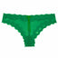 HEIDI by Heidi Klum Deep-Green Mesh/Lace Cheeky Bikini Brief