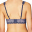 HEIDI by Heidi Klum Dress Blues & Pristine White Geometric Lace Soft Cup Bralette