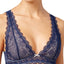 HEIDI by Heidi Klum Dress Blues & Pristine White Geometric Lace Soft Cup Bralette
