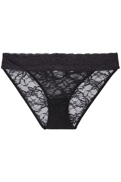 HEIDI by Heidi Klum Ebony Stretch-Lace Keyhole Bikini Brief thumbnail 4