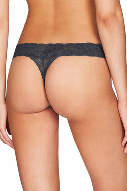 HEIDI by Heidi Klum Ebony Stretch-Lace Thong thumbnail 4