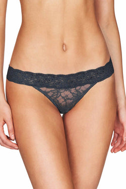 HEIDI by Heidi Klum Ebony Stretch-Lace Thong thumbnail 1