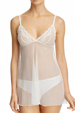 HEIDI by Heidi Klum Pristine Dotted-Mesh Babydoll thumbnail 1
