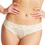 HEIDI by Heidi Klum Pristine-Ivory Mesh/Lace-Dot Cheeky Bikini