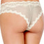 HEIDI by Heidi Klum Pristine-Ivory Mesh/Lace-Dot Cheeky Bikini