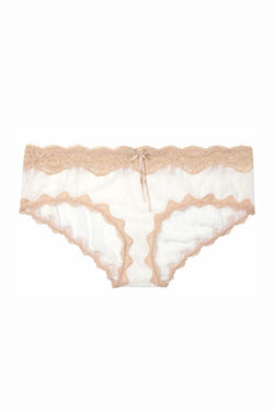HEIDI by Heidi Klum Pristine/Toasted-Almond Mesh/Lace Hipster thumbnail 2