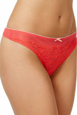 HEIDI by Heidi Klum Teaberry Stretch French-Cut Lace Thong thumbnail 3