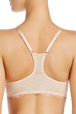 HEIDI by Heidi Klum Toasted-Almond/Pristine Racerback Lace T-Shirt Bra thumbnail 4