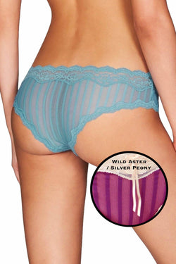 HEIDI by Heidi Klum Wild-Aster/Peony Mesh/Lace Cheeky Panty thumbnail 3