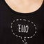 HUE Black 'Ello Graphic-Print Lounge Tee