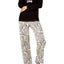 HUE Black/Grey Let-It-Snow Printed 3-Pc Pajama Set