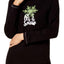 HUE Black/Grey Let-It-Snow Printed 3-Pc Pajama Set