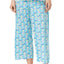 HUE Button-Blue Birdie-Whistle Capri PJ Pant