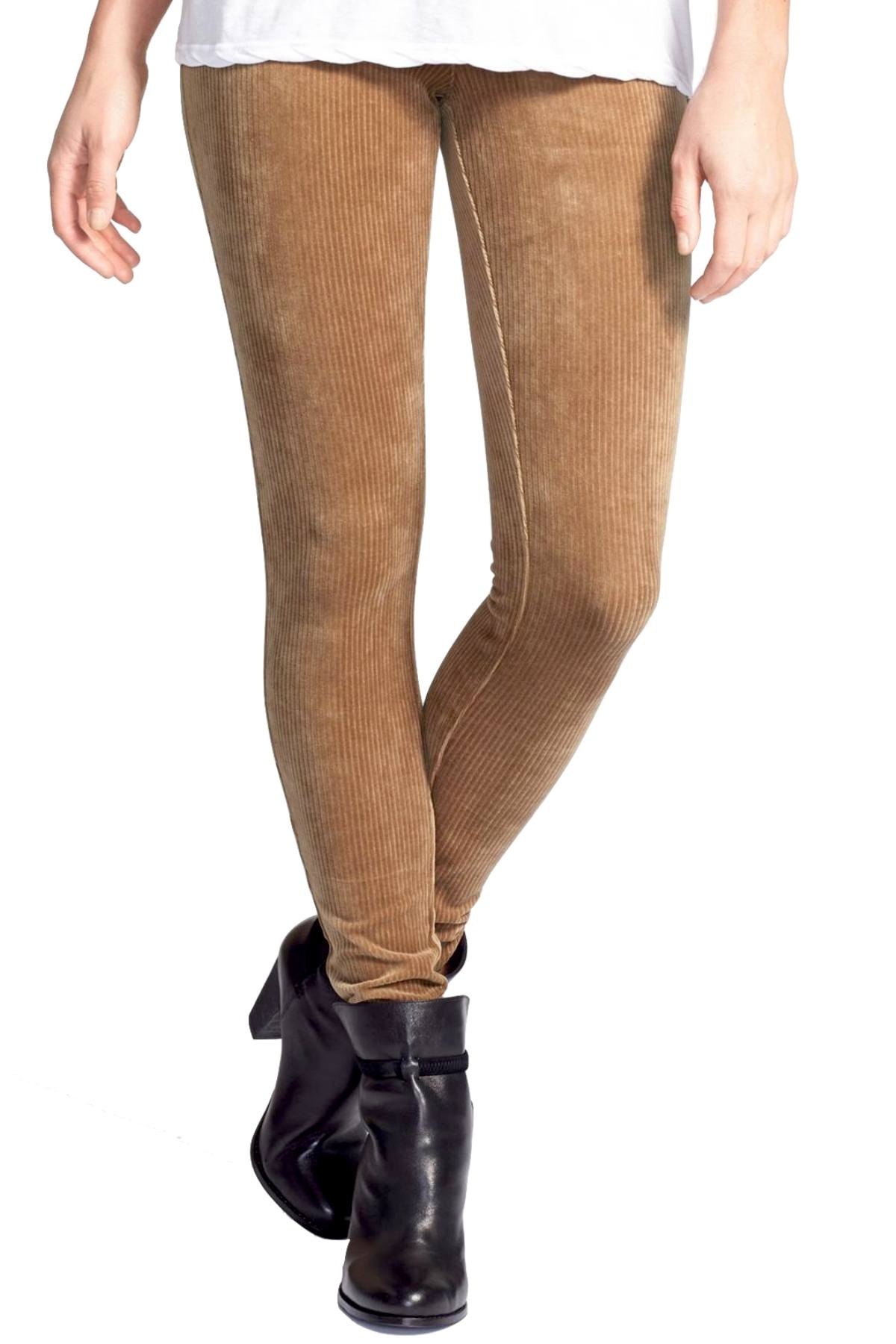 HUE Caramel Corduroy Legging