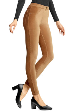 HUE Caramel Corduroy Legging thumbnail 1