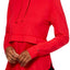 HUE Cupid-Red Layered-Look Lounge Hoodie