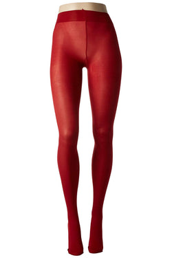 HUE Deep-Red Non-Control Top Opaque Tights thumbnail 2