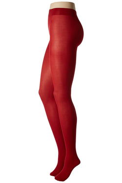 HUE Deep-Red Non-Control Top Opaque Tights thumbnail 3