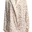 HUE Off-White/Beige Leopard Illusion Cozy Open-Front Robe