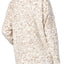 HUE Off-White/Beige Leopard Illusion Cozy Open-Front Robe