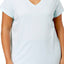 HUE PLUS Aqua-Heather V-Neck Pajama Top