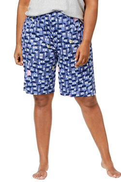 HUE PLUS Bleached-Denim Houses Bermuda Pajama Short thumbnail 1