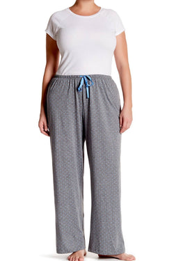 HUE PLUS Dark-Heather Grey/Rio-Dots Polka-Dot PJ Pant thumbnail 3