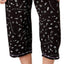 HUE PLUS Lilac/Black Printed Capri Pajama Set