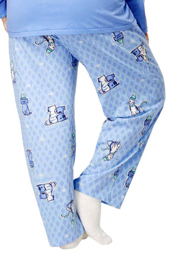 HUE PLUS Wedgewood-Blue Snuggle-Buddy Pajama Pant thumbnail 2