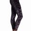 HUE Potent-Purple Juliet Floral Velvet Legging
