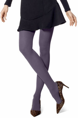 HUE Smokey-Purple Opaque Tights thumbnail 1