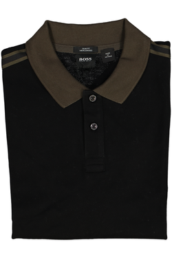 HUGO BOSS FASHIONS PHILLIPSON 39 BLACK POLO thumbnail 1