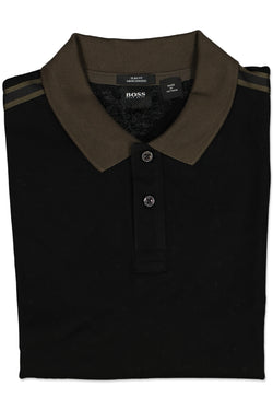 HUGO BOSS FASHIONS PHILLIPSON 39 BLACK POLO thumbnail 2