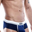 HUNG Navy/White Mesh-Pouch Brief