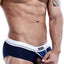 HUNG Navy/White Mesh-Pouch Brief