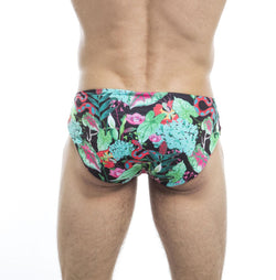 HUNK2 SB20191B SchlangeÂ² Reversible Swim Briefs Color Turquoise thumbnail 4