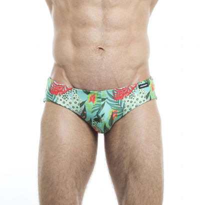 HUNK2 SB20191E AmazoniaÂ² Reversible Swim Briefs Color Red