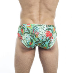 HUNK2 SB20191E AmazoniaÂ² Reversible Swim Briefs Color Red thumbnail 4