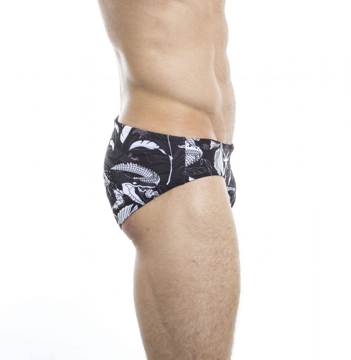 HUNK2 SB20201C EinfarbigÂ² Reversible Swim Briefs Color White
