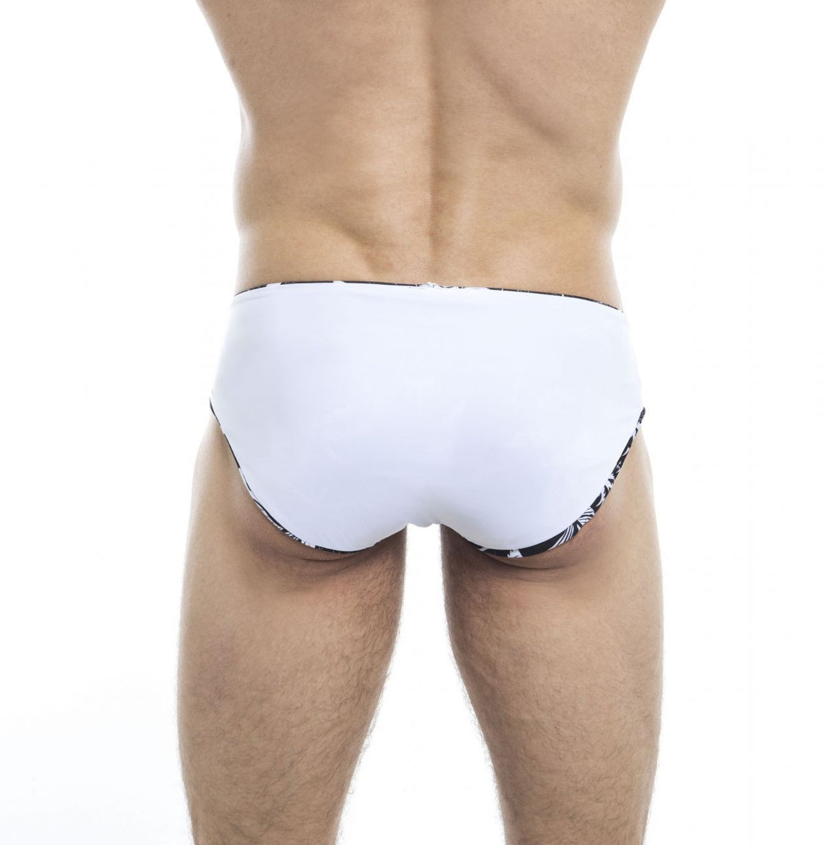 HUNK2 SB20201C EinfarbigÂ² Reversible Swim Briefs Color White