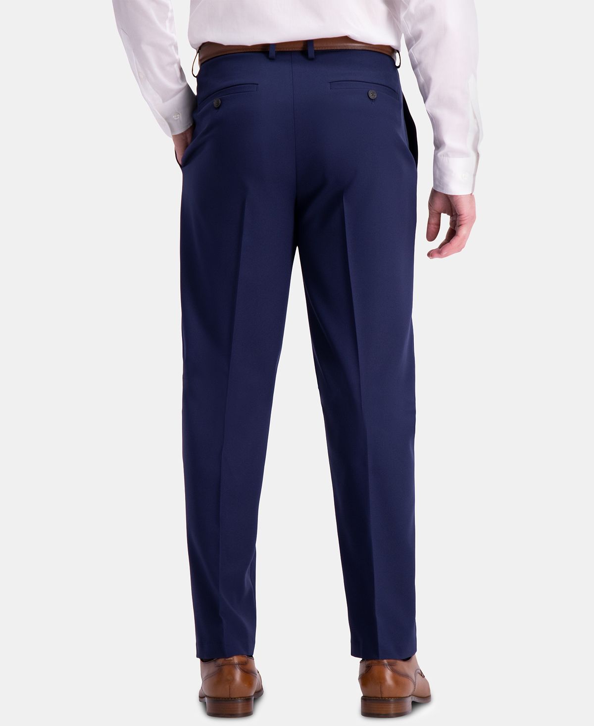 Haggar Active Series Herringbone Classic-fit Suit Separate Pants Midnight