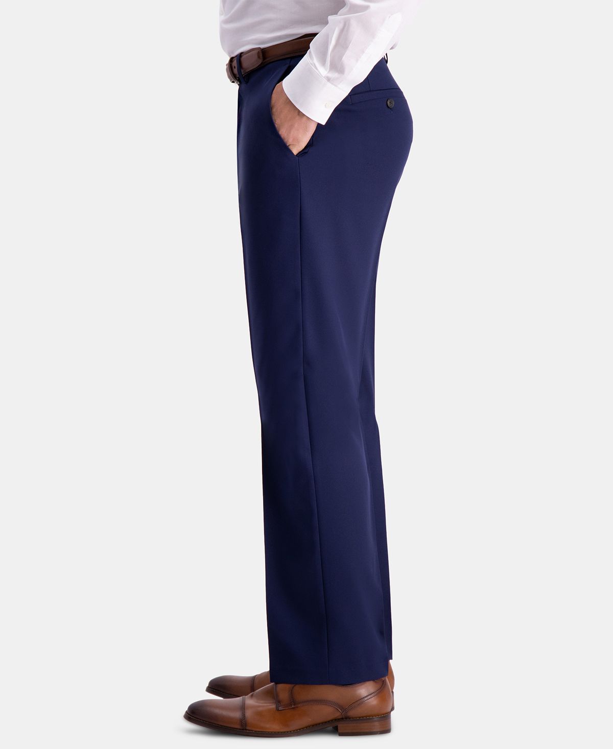 Haggar Active Series Herringbone Classic-fit Suit Separate Pants Midnight